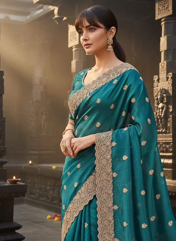 Blue_Satin_Tissue_Zari_Embroidered_Bollywood_Saree_For_Women_|_With_Blouse_Piece