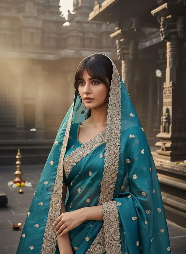 Blue_Satin_Tissue_Zari_Embroidered_Bollywood_Saree_For_Women_|_With_Blouse_Piece