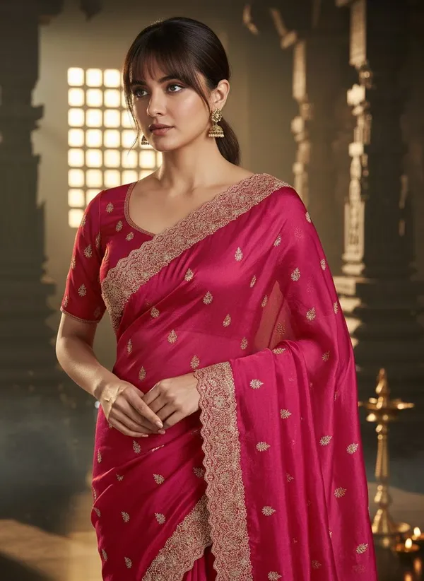 Pink_Satin_Zari_Embroidered_Bollywood_Tissue_Saree_For_Women_|_With_Blouse_Piece