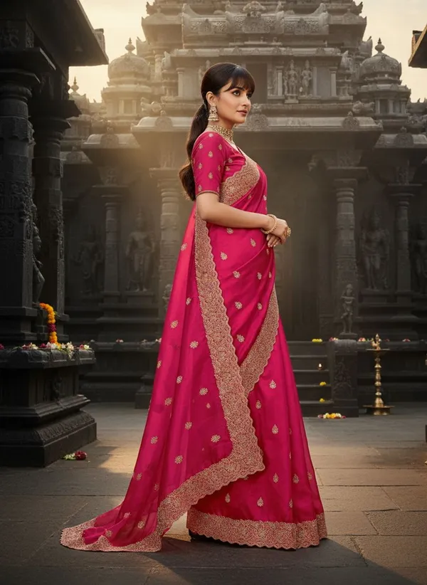 Pink_Satin_Zari_Embroidered_Bollywood_Tissue_Saree_For_Women_|_With_Blouse_Piece