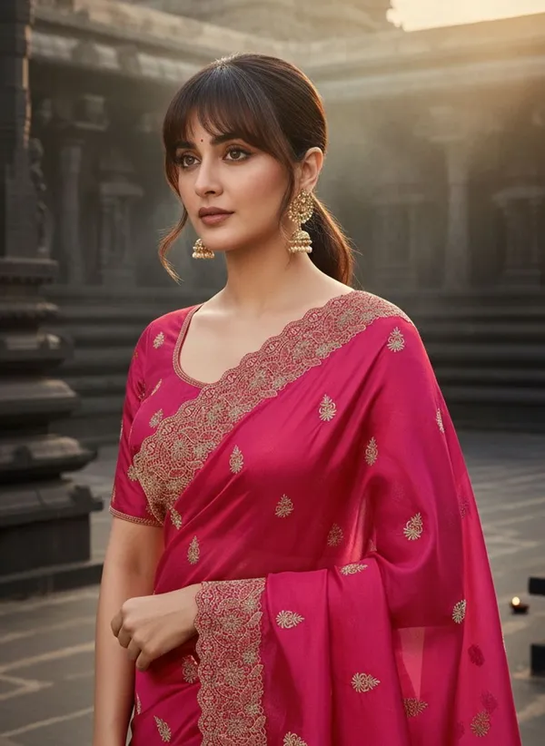 Pink_Satin_Zari_Embroidered_Bollywood_Tissue_Saree_For_Women_|_With_Blouse_Piece