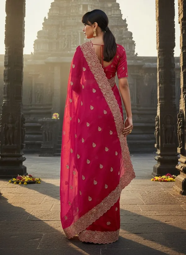 Pink_Satin_Zari_Embroidered_Bollywood_Tissue_Saree_For_Women_|_With_Blouse_Piece