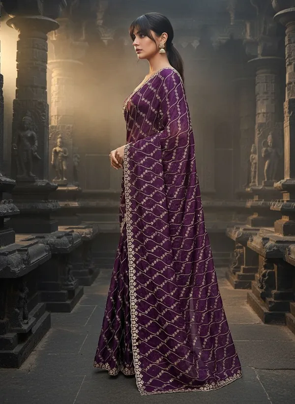 Purple_Satin_Tissue_Sequin_Embroidered_Saree_For_Women_|_With_Blouse_Piece