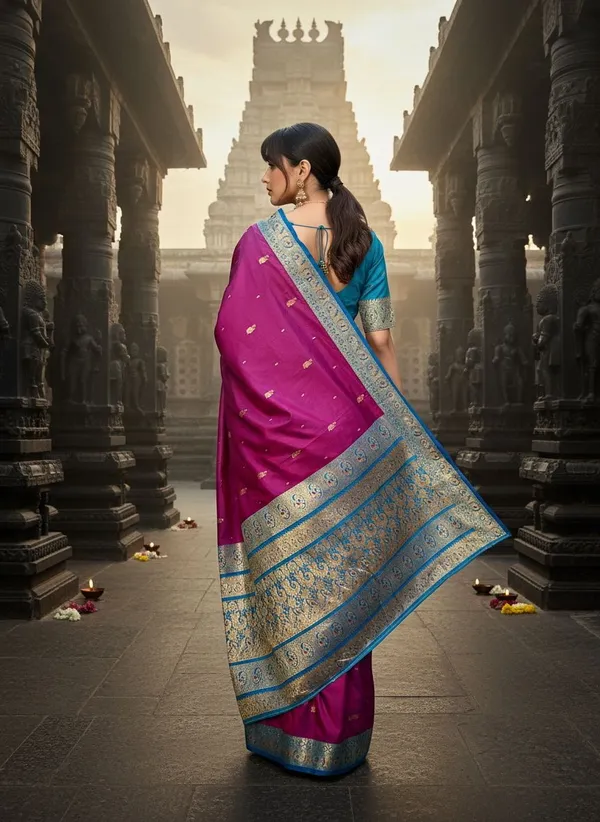 Purple_Pure_Silk_Kanjivaram_Zari_Woven_Jacquard_Saree_For_Women_|_With_Blouse_Piece