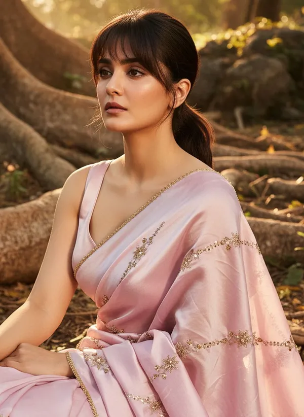 Pink_Georgette_Beads_Sequin_Embroidered_Saree_For_Women_|_With_Blouse_Piece