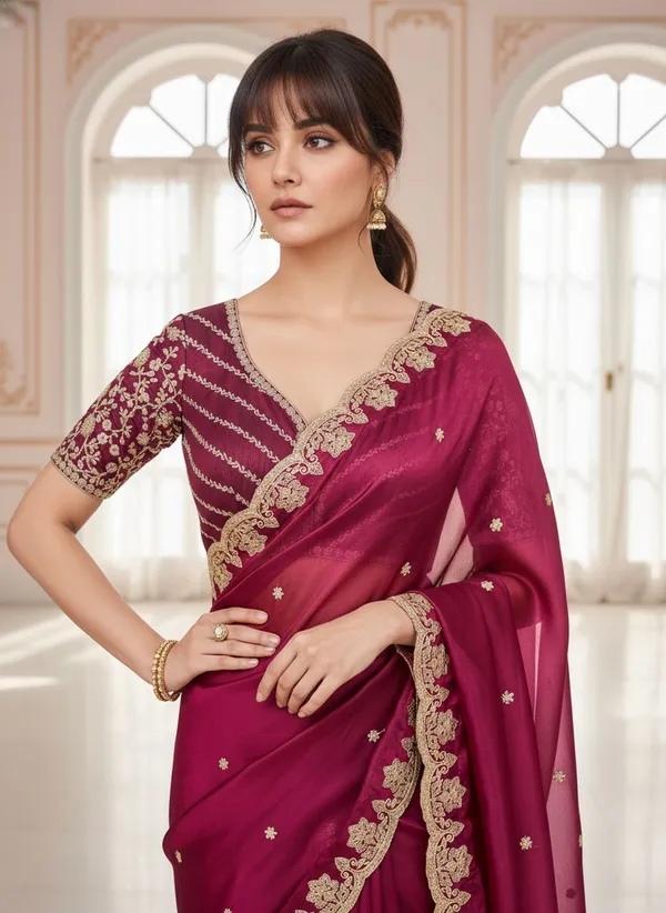Magenta_Satin_Embroidered_Bollywood_Saree_For_Women_|_With_Blouse_Piece