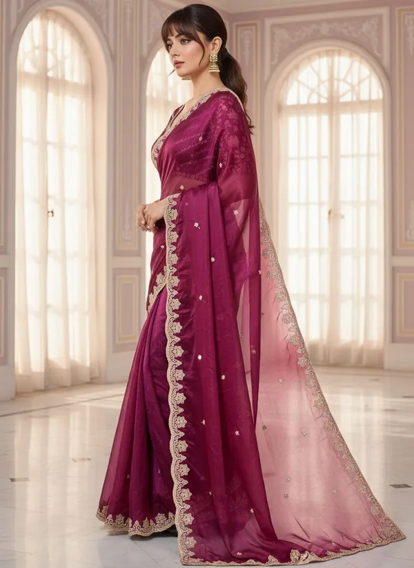 Magenta_Satin_Embroidered_Bollywood_Saree_For_Women_|_With_Blouse_Piece