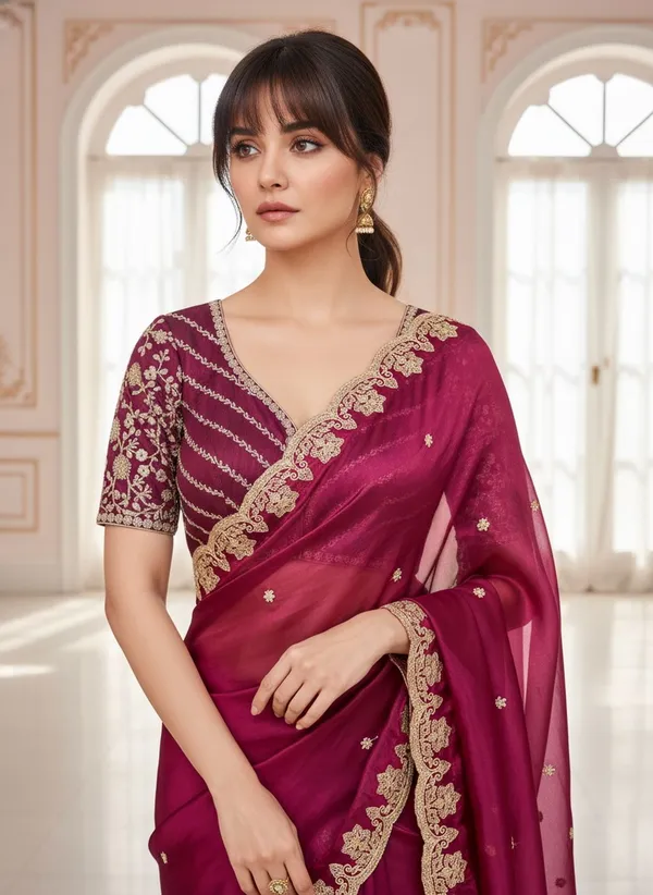 Magenta_Satin_Embroidered_Bollywood_Saree_For_Women_|_With_Blouse_Piece