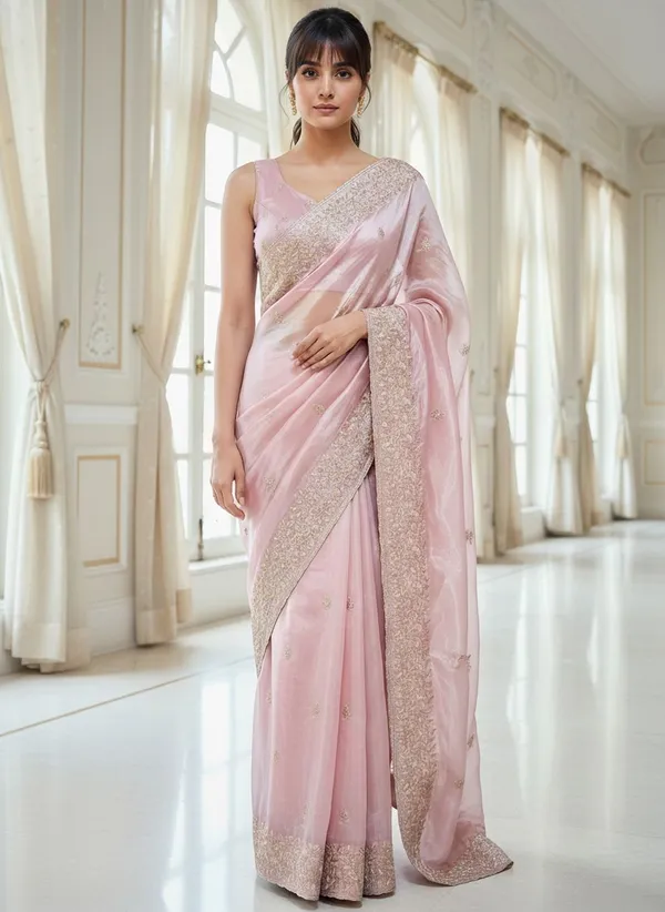 Pink_Satin_Embroidered_Embellished_Bollywood_Tissue_Saree_For_Women_|_With_Blouse_Piece