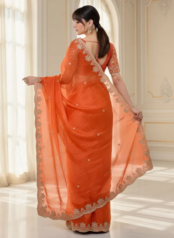 Orange_Satin_Embroidered_Bollywood_Saree_For_Women_|_With_Blouse_Piece