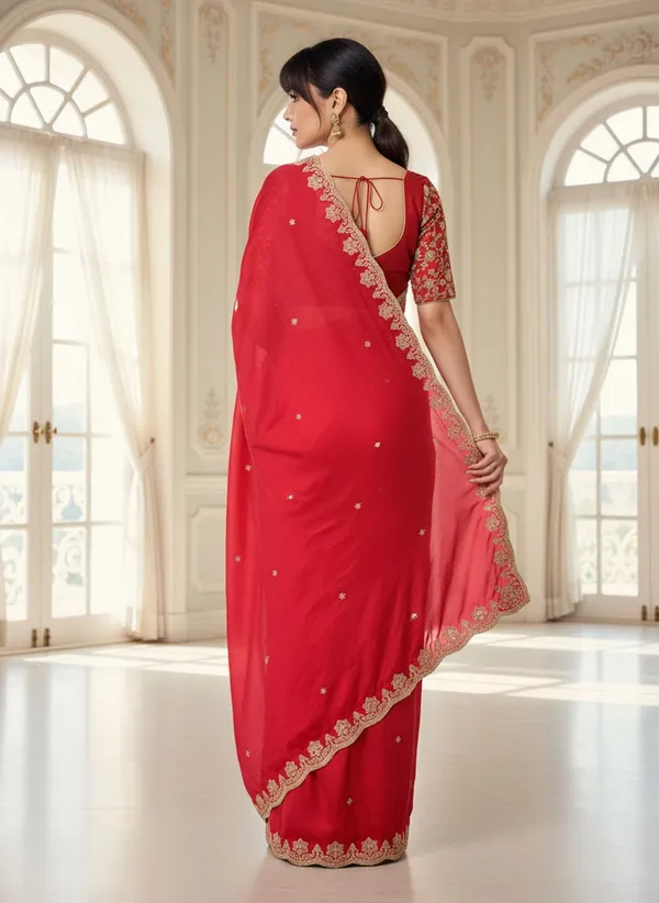 Red_Satin_Embroidered_Bollywood_Tissue_Saree_For_Women_|_With_Blouse_Piece