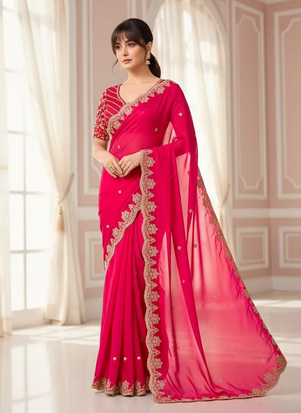 Pink_Satin_Zari_Sequin_Embroidered_Bollywood_Saree_For_Women_|_With_Blouse_Piece