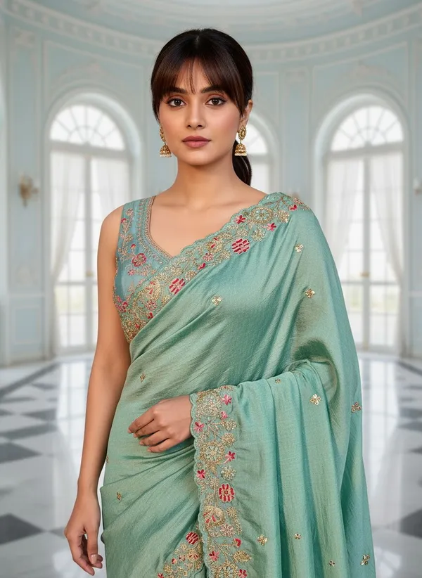 Sea_Green_Georgette_Embroidered_Bollywood_Saree_For_Women_|_With_Blouse_Piece