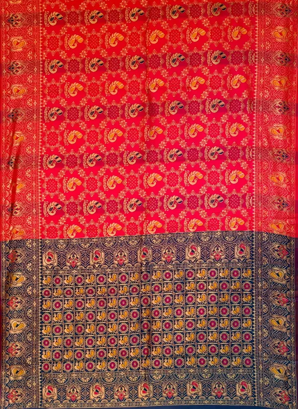 Pink_Banarasi_Silk_Blend_Jacquard_Woven_Saree_For_Women_|_With_Blouse_Piece