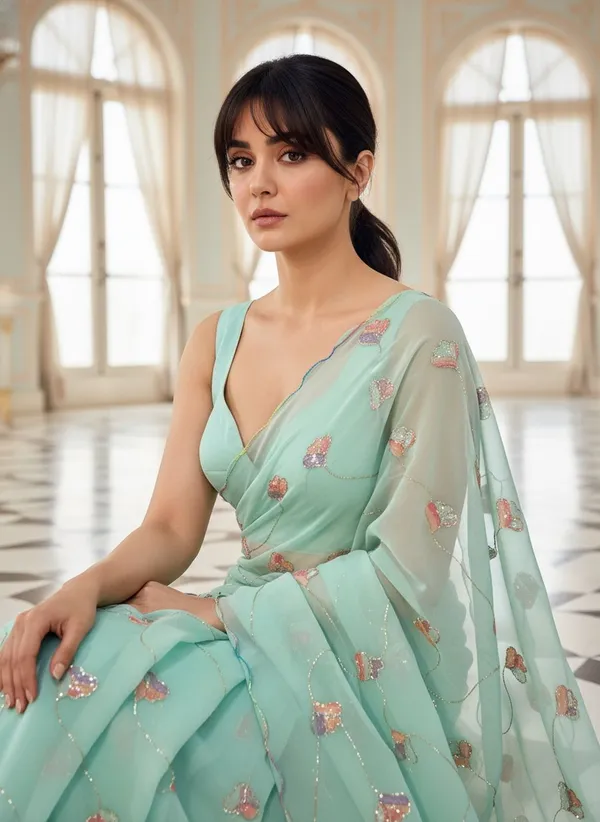 Sea_Green_Georgette_Embroidered_Sequin_Beads_Bollywood_Saree_For_Women_|_With_Blouse_Piece