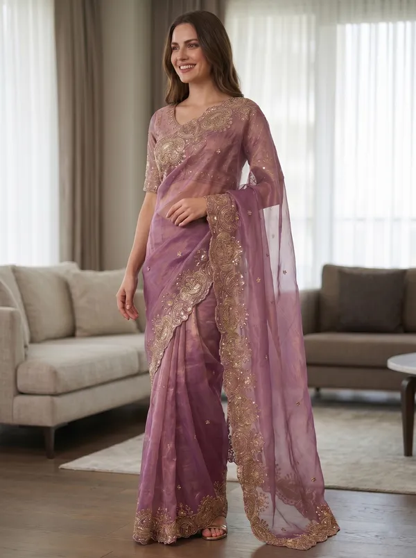 Lavender_Tissue_Satin_Saree_with_Sequence_Embroidery_&_Scalloped_Border