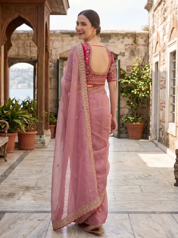 Pink_Georgette_Saree_with_Sequin_Embroidery_&_Scalloped_Border_+_Blouse