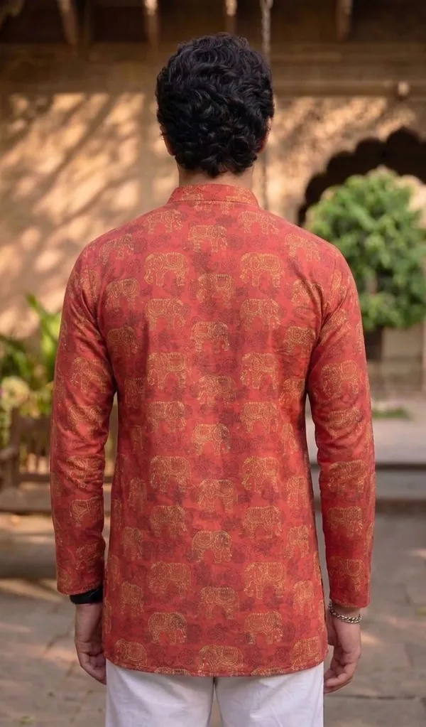 Red_And_Blue_Linen_Premium_Kurta_For_Men_(Pack_Of_2)