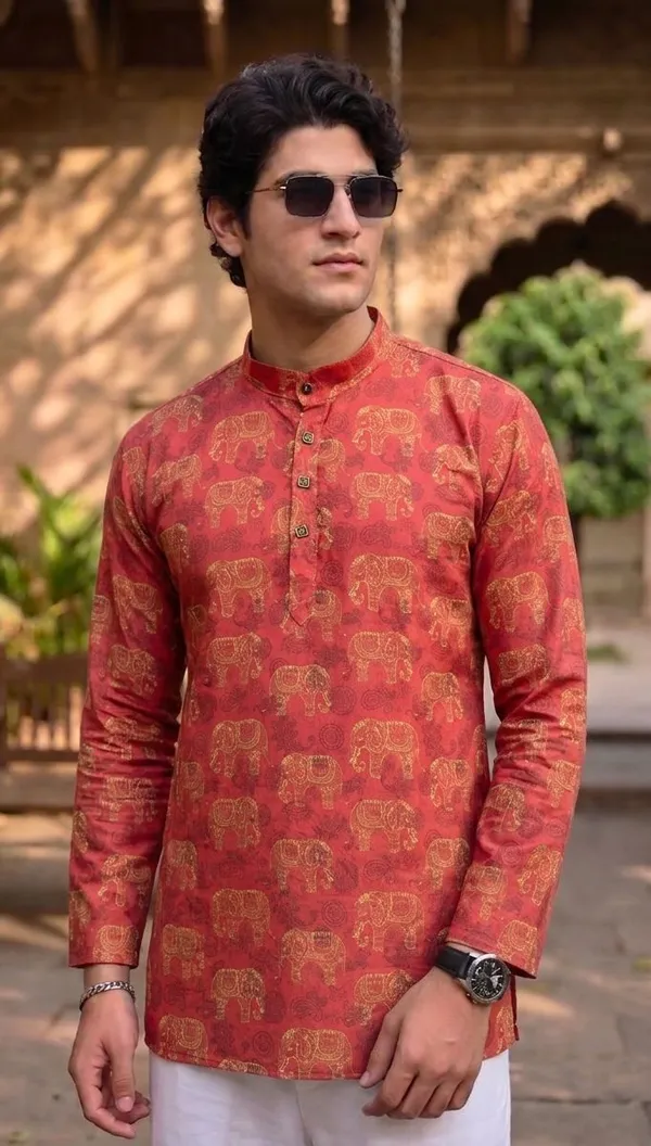 Red_And_Blue_Linen_Premium_Kurta_For_Men_(Pack_Of_2)