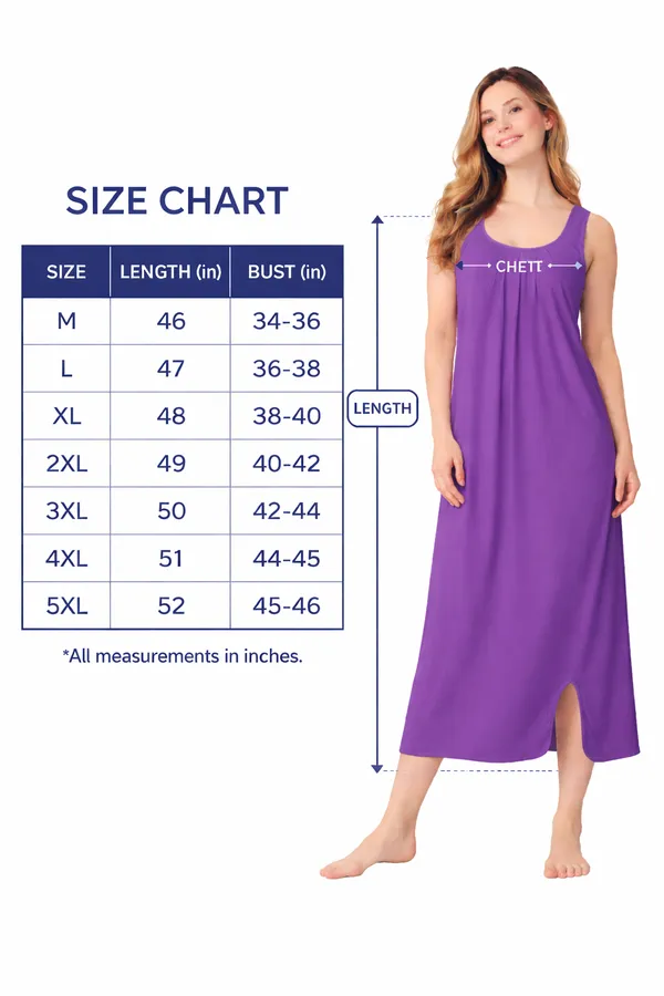 Women�s_Cotton_Full_Length_Nighty_Slip_long_sleeveless_Camisole_with_broad_strap_for_Gown,Nighty,Sleepwear