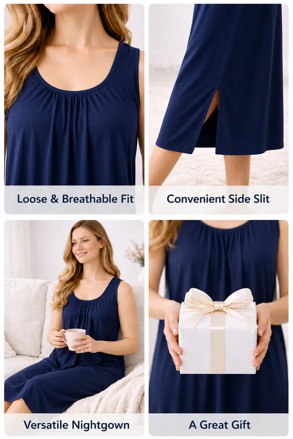 Women�s_Cotton_Full_Length_Nighty_Slip_long_sleeveless_Camisole_with_broad_strap_for_Gown,Nighty,Sleepwear