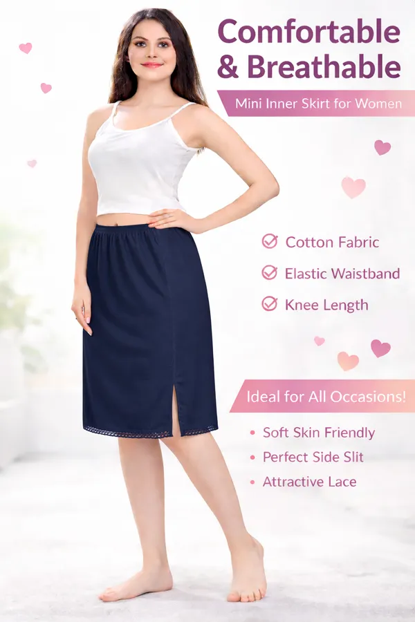 Womens_Cotton_Mini_Knee_Length_Under_Skirt_Half_Slip