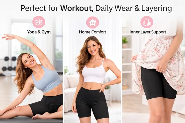 Women�s_Cotton_Above_Knee_Length_Shorty_Pack_3_(M70)_|_Stretchable_Mid_Waist_Gym_Yoga_Workout_Biker_Shorts_|_Soft,_Breathable_&_Comfortable