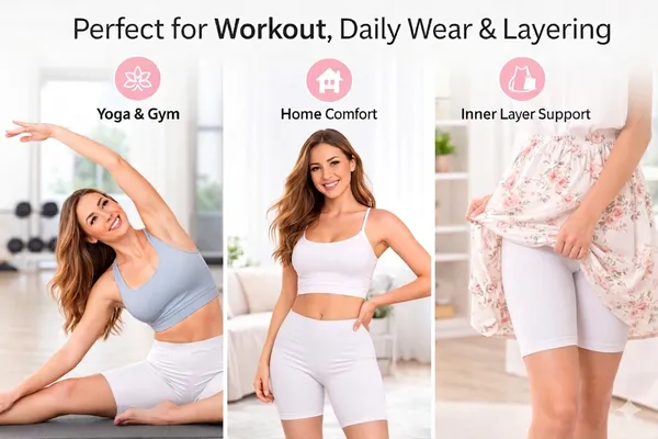 Women�s_Cotton_Above_Knee_Length_Shorty_Pack_3_(M70)_|_Stretchable_Mid_Waist_Gym_Yoga_Workout_Biker_Shorts_|_Soft,_Breathable_&_Comfortable