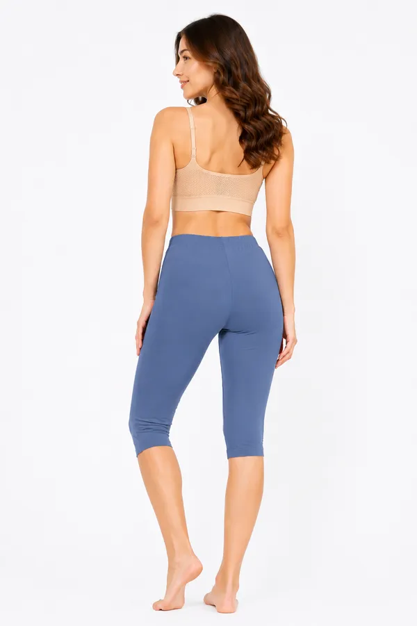 Women�s_Cotton_Knee_Length_Cycling_Shorts_Pack_2_|_Stretchable_Breathable_Biker_Gym_Yoga_Workout_Shorts_|_Mid_Waist_Athletic_Fit