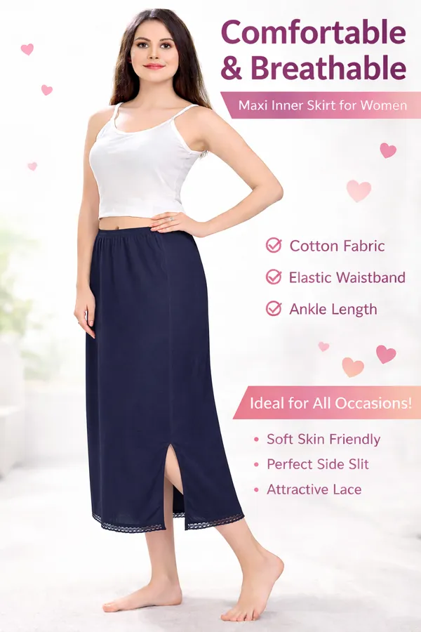Women�s_Cotton_Knitted_Petticoat_Slip_Combo_Pack_of_2_|_1_Knee_Length_&_1_Ankle_Length_Underskirt_|_Soft_Breathable_Inner_Skirt_for_Saree,_Dress,_Kurti_&_Gown
