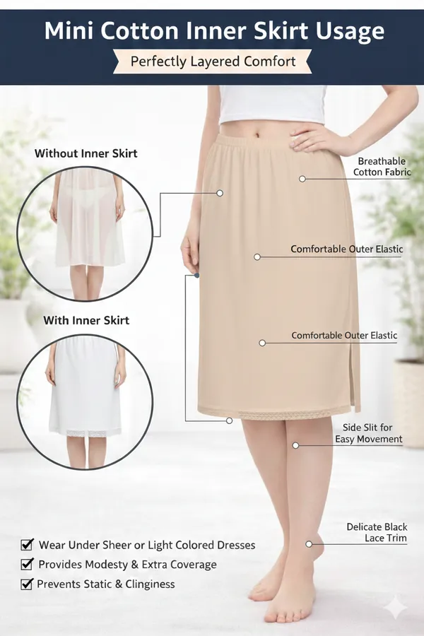 Women�s_Cotton_Knitted_Petticoat_Slip_Combo_Pack_of_2_|_1_Knee_Length_&_1_Ankle_Length_Underskirt_|_Soft_Breathable_Inner_Skirt_for_Saree,_Dress,_Kurti_&_Gown