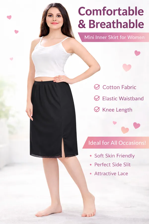 Women�s_Cotton_Knitted_Petticoat_Slip_Combo_Pack_of_2_|_1_Knee_Length_&_1_Ankle_Length_Underskirt_|_Soft_Breathable_Inner_Skirt_for_Saree,_Dress,_Kurti_&_Gown