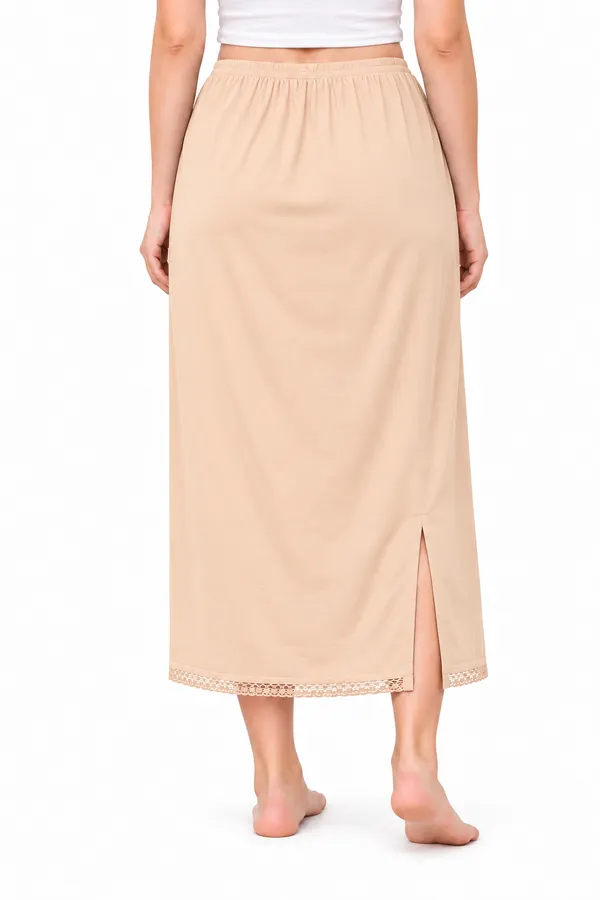 Women�s_Cotton_Knitted_Petticoat_Slip_Combo_Pack_of_2_|_1_Knee_Length_&_1_Ankle_Length_Underskirt_|_Soft_Breathable_Inner_Skirt_for_Saree,_Dress,_Kurti_&_Gown