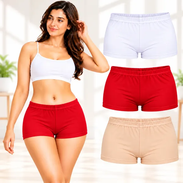 Women's_Cotton_Spandex_Boyleg_Panties_|_Soft_&_Comfortable_Full_Coverage_Underwear_with_Elastic_Waistband