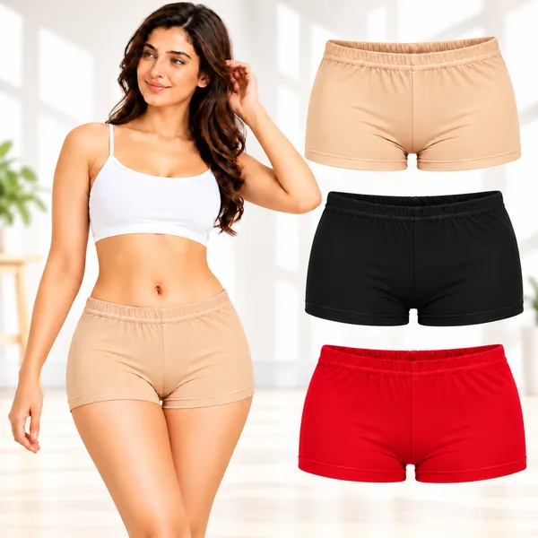 Women's_Cotton_Spandex_Boyleg_Panties_|_Soft_&_Comfortable_Full_Coverage_Underwear_with_Elastic_Waistband