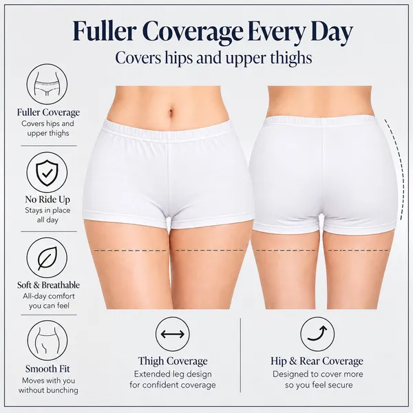 Women's_Cotton_Spandex_Boyleg_Panties_|_Soft_&_Comfortable_Full_Coverage_Underwear_with_Elastic_Waistband