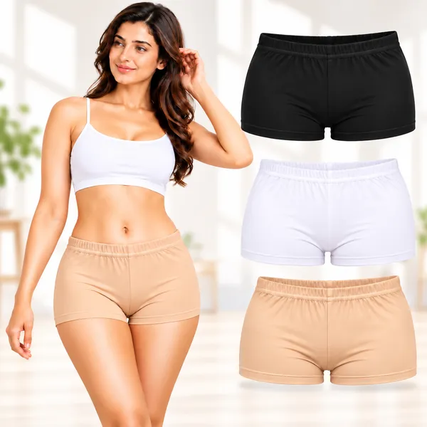 Women's_Cotton_Spandex_Boyleg_Panties_|_Soft_&_Comfortable_Full_Coverage_Underwear_with_Elastic_Waistband