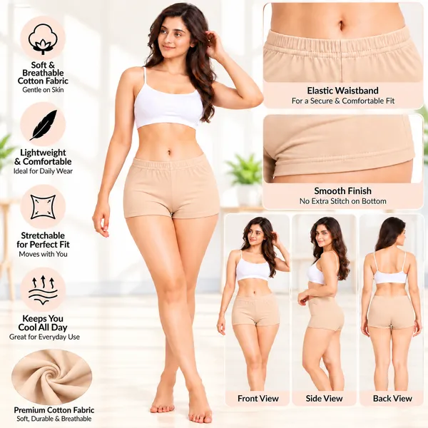 Women's_Cotton_Spandex_Boyleg_Panties_|_Soft_&_Comfortable_Full_Coverage_Underwear_with_Elastic_Waistband