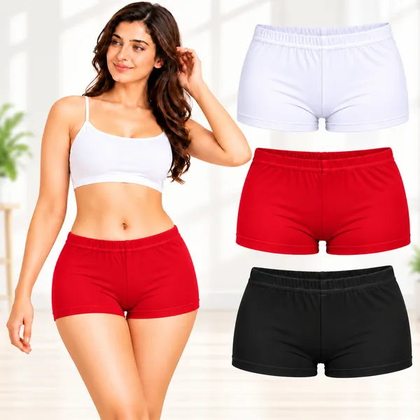 Women's_Cotton_Spandex_Boyleg_Panties_|_Soft_&_Comfortable_Full_Coverage_Underwear_with_Elastic_Waistband