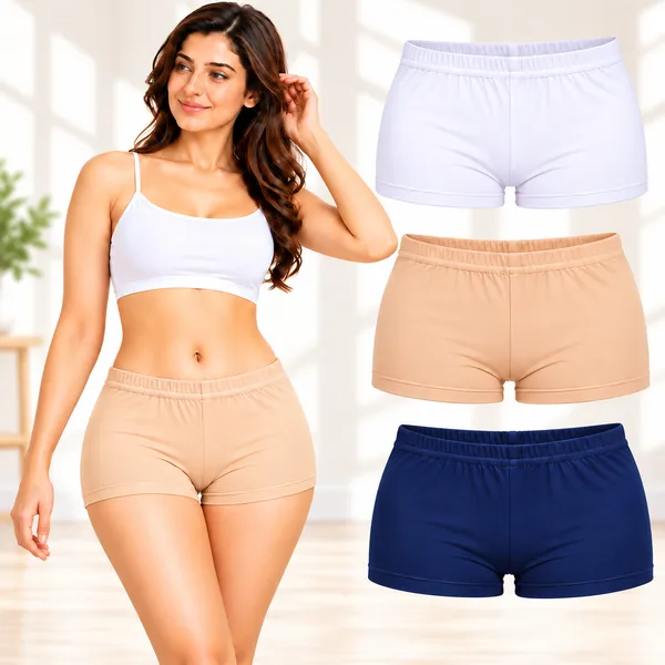 Women's_Cotton_Spandex_Boyleg_Panties_|_Soft_&_Comfortable_Full_Coverage_Underwear_with_Elastic_Waistband