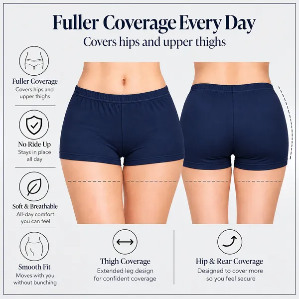Women's_Cotton_Spandex_Boyleg_Panties_|_Soft_&_Comfortable_Full_Coverage_Underwear_with_Elastic_Waistband