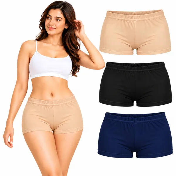 Women's_Cotton_Spandex_Boyleg_Panties_|_Soft_&_Comfortable_Full_Coverage_Underwear_with_Elastic_Waistband