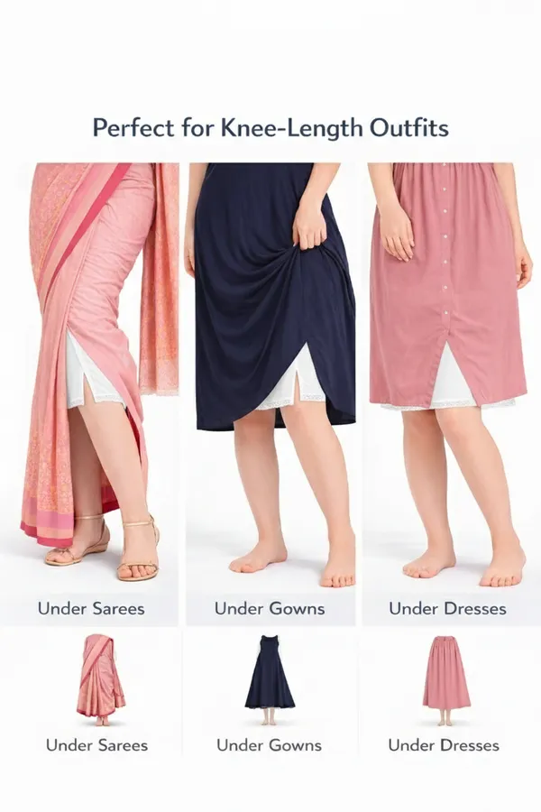 Womens_Cotton_Mini_Knee_Length_Under_Skirt_Half_Slip