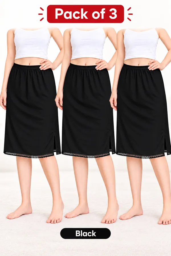 Women's_Cotton_Mini_Knee_Length_Under_Skirt_Half_Slip_Pack_2