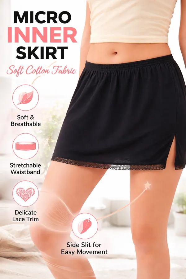 Mybody_Cotton_Rich_Regular_Micro_Short_Inner_Skirt_Slip_For_Women