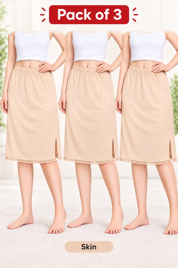 Women's_Cotton_Mini_Knee_Length_Under_Skirt_Half_Slip_Pack_3