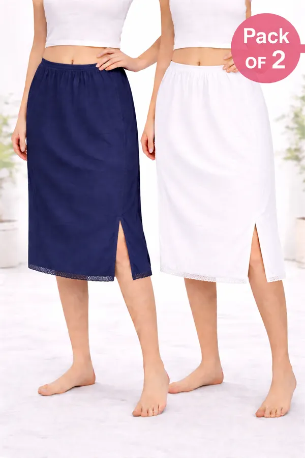 Womens_Cotton_Mini_Knee_Length_Under_Skirt_Half_Slip_Combo_Pack_Of_2_Navy_Blue_And_White