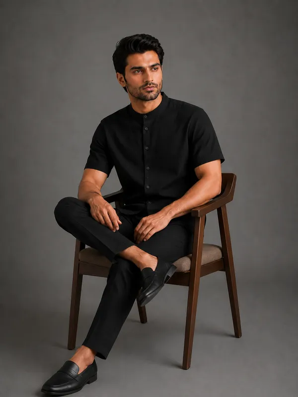 Black_Mandarin_Collar_Shirt_for_Men