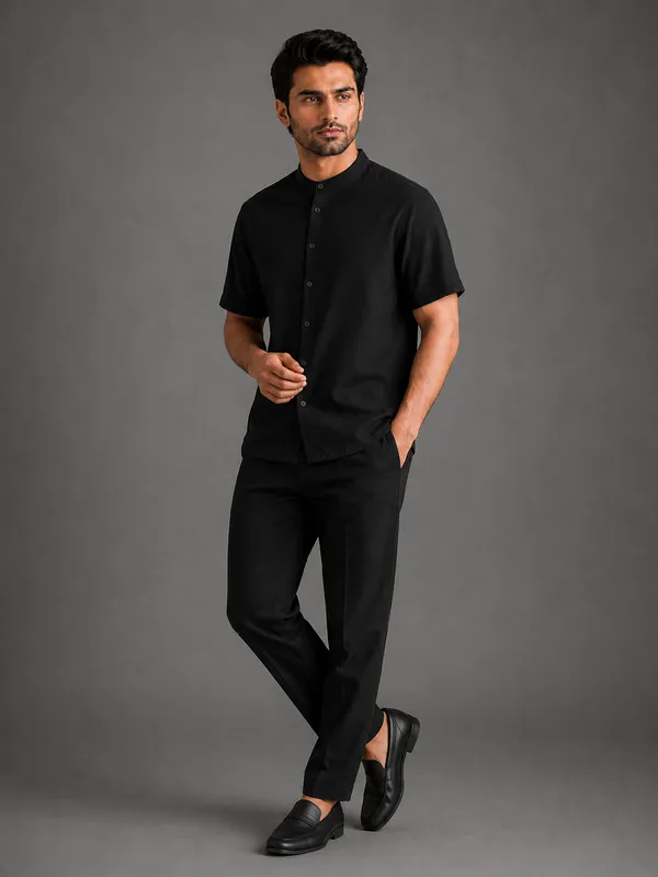 Black_Mandarin_Collar_Shirt_for_Men