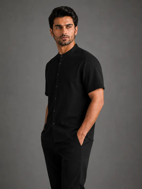 Black_Mandarin_Collar_Shirt_for_Men